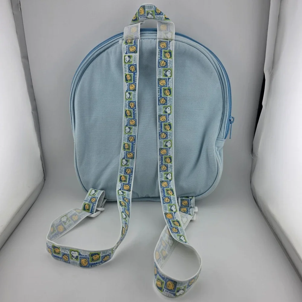 Peanuts Camp Snoopy Backpack Kids Small Blue Fair Vintage Embroidered Canvas